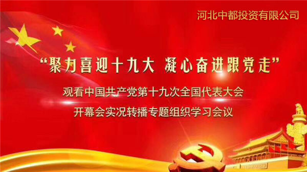 集團(tuán)組織干部職工收看黨的十九大開(kāi)幕會(huì)盛況